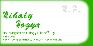 mihaly hogya business card